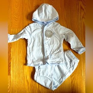 Baby Gap Reversible Baby Blue Stripe set 18-24m